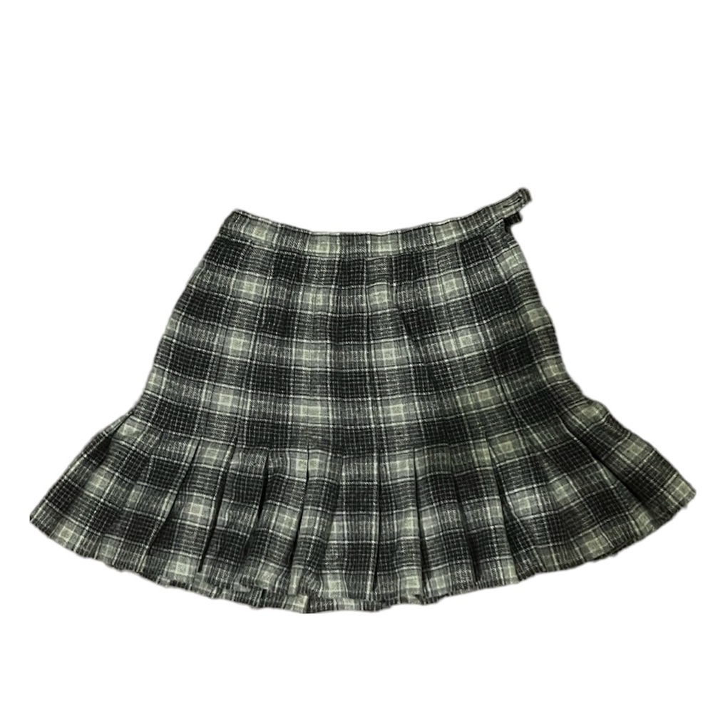 Vintage Wool Plaid Skirt